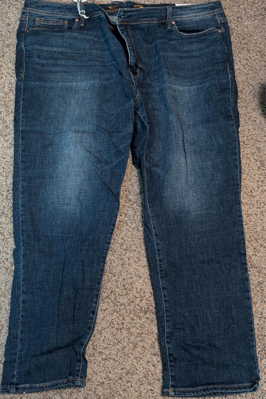 Seven7 Women’s Straight Leg Jeans Size 28 NWT Limited Edition Dark Wash Denim